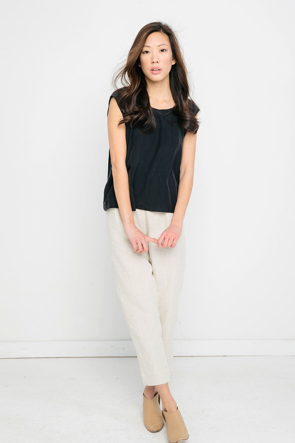 Marlena Tank in Silk Crepe