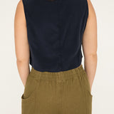 Petra Crop in Silk Crepe