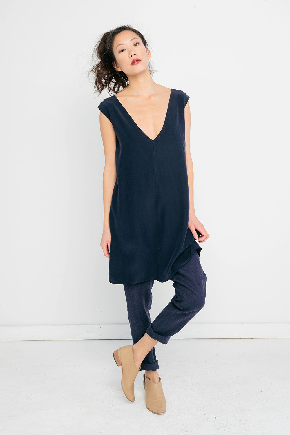 Marlena Dress in Silk Crepe