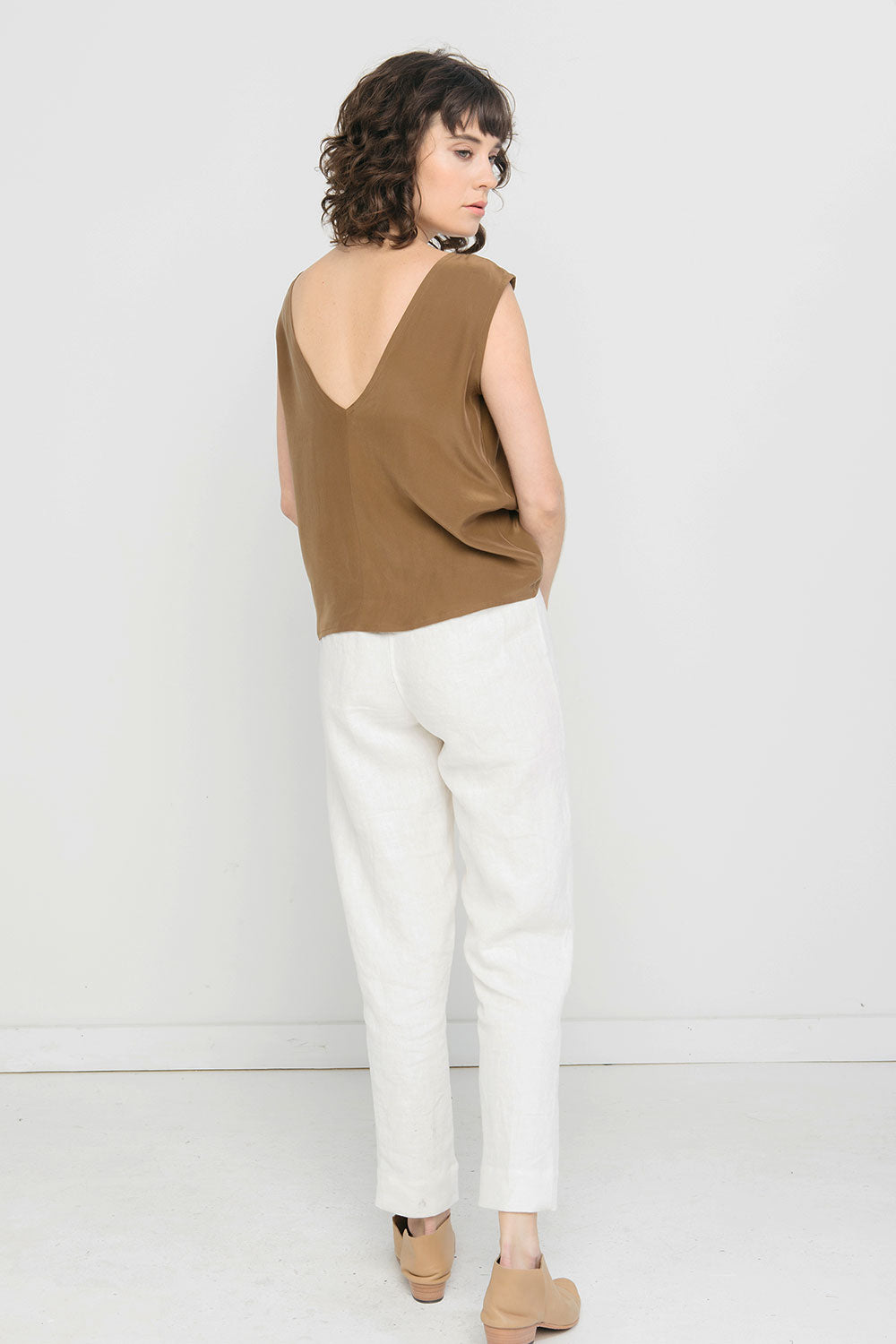 Marlena Tank in Silk Crepe