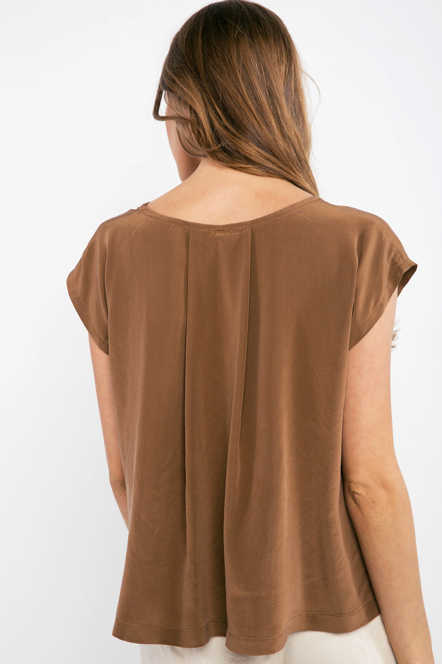 Josephine Shell in Silk Crepe