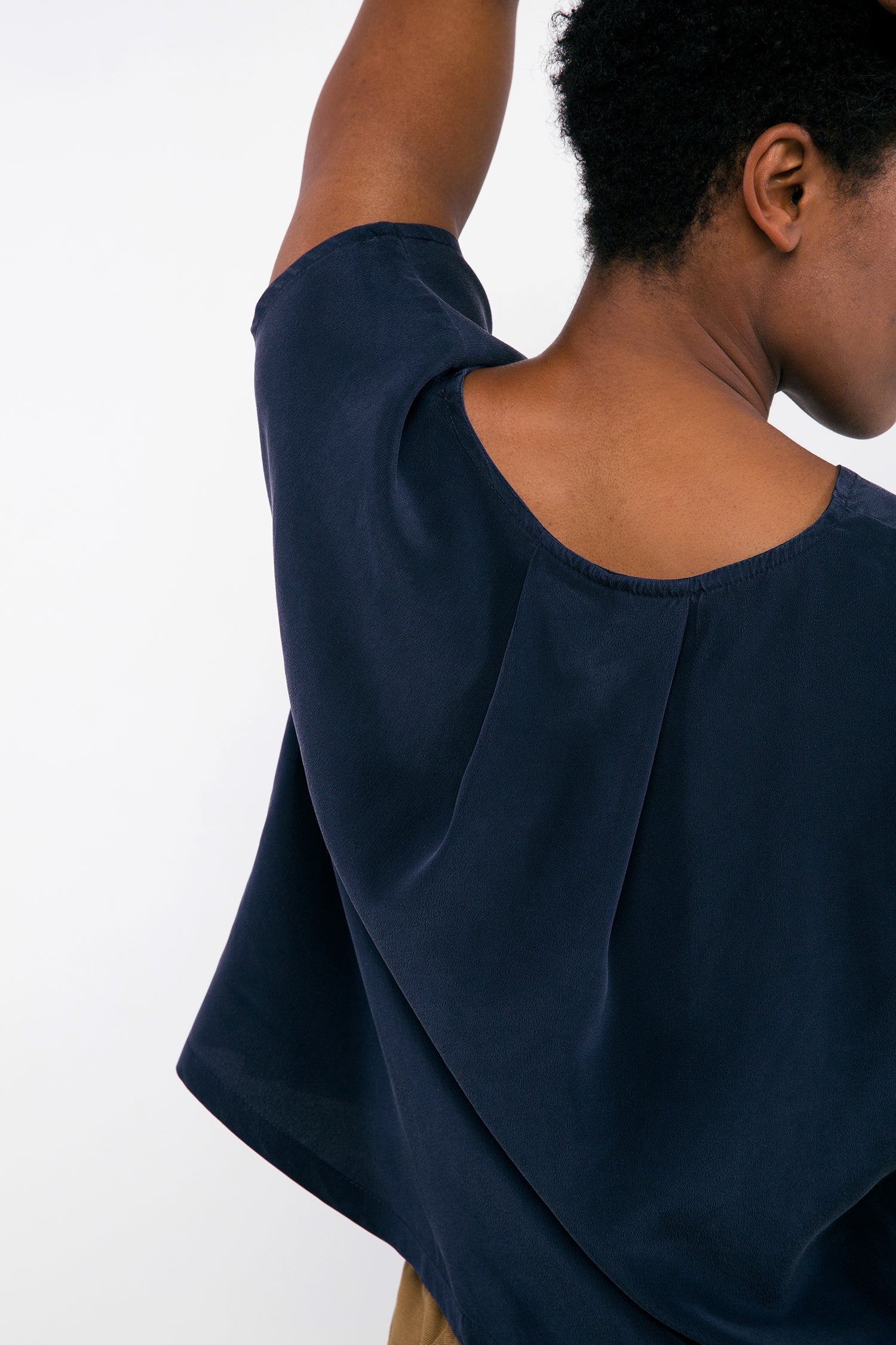 Josephine Shell in Silk Crepe