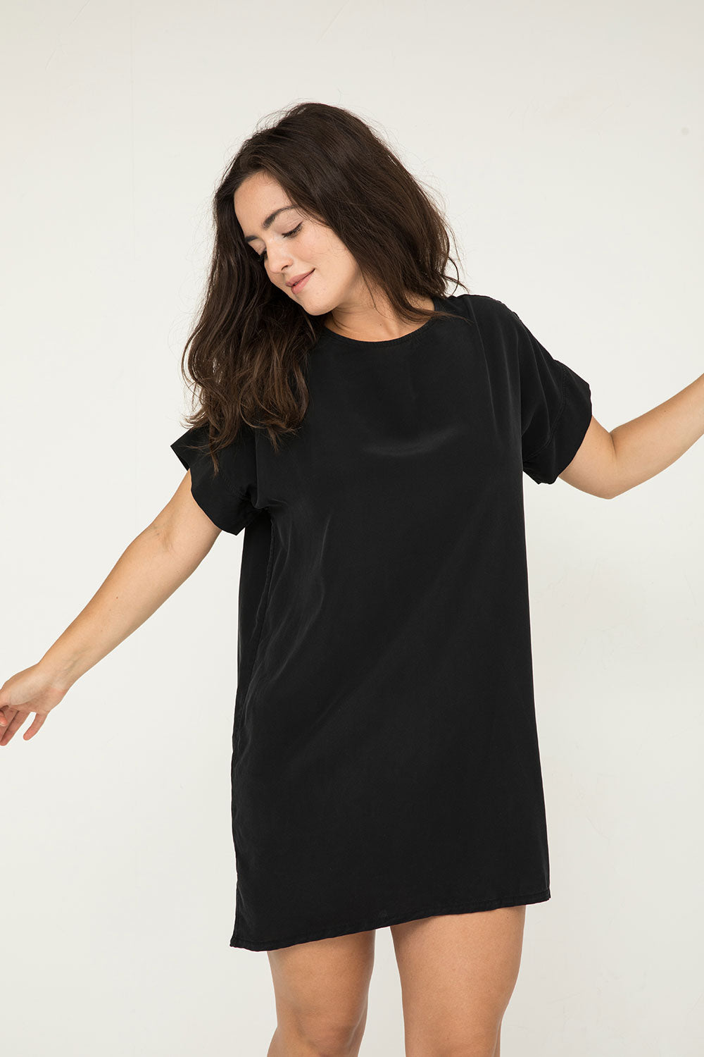 Georgia Dress in Silk Crepe