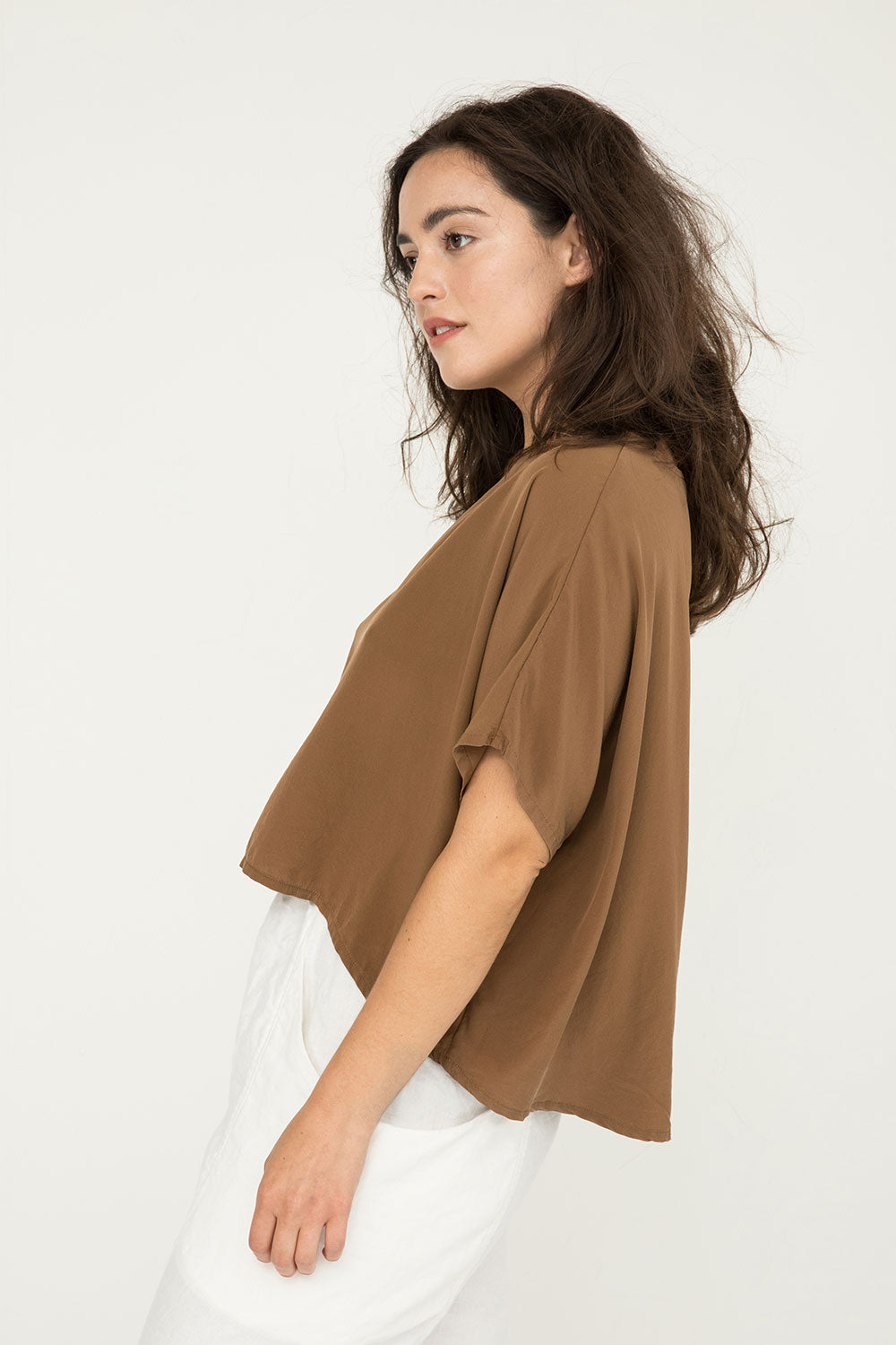 Linn Tee in Silk Crepe