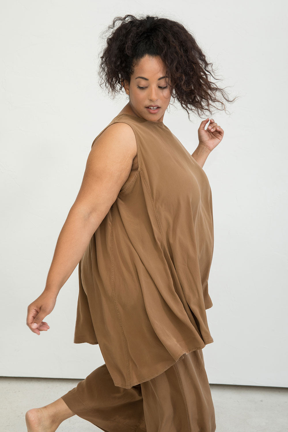 Harlow Tunic in Silk Crepe
