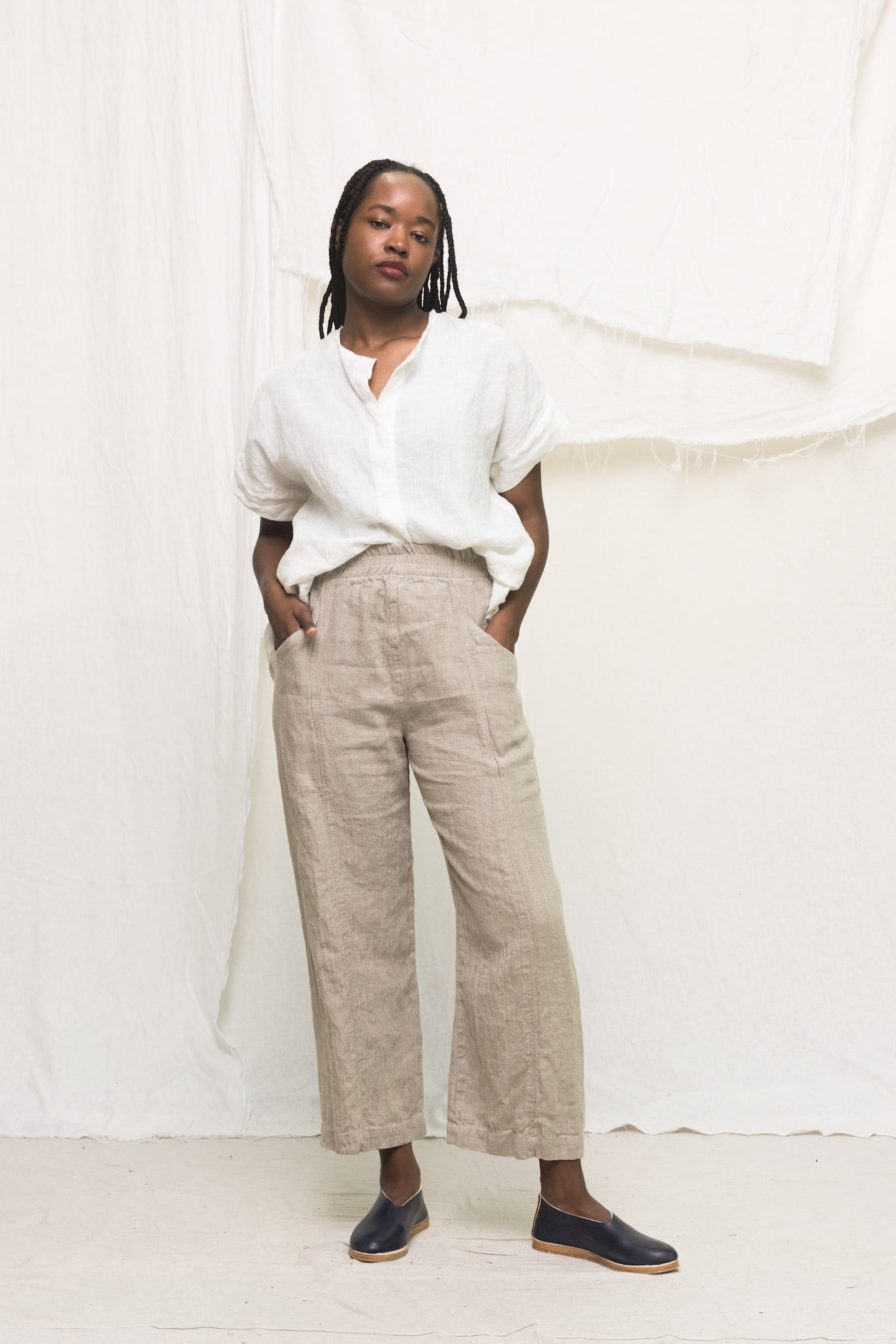 Clyde Culotte in Midweight Linen