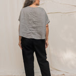 Andy Trouser in Organic Cotton Canvas Black#color_black