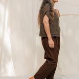 Andy Trouser in Organic Cotton Canvas Umber#color_umber