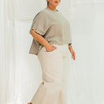 Clyde Culotte in Organic Cotton Canvas Natural#color_natural