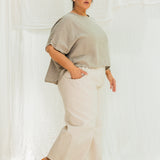 Clyde Culotte in Organic Cotton Canvas Natural#color_natural