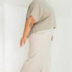 Clyde Culotte in Organic Cotton Canvas Natural#color_natural