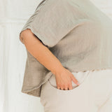 Clyde Culotte in Organic Cotton Canvas Natural#color_natural