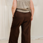 Clyde Culotte in Organic Cotton Canvas Umber#color_umber
