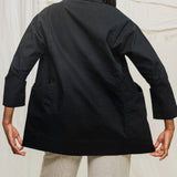 Clyde Jacket in Organic Cotton Canvas Black#color_black