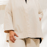 Clyde Jacket in Organic Cotton Canvas Natural#color_natural