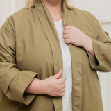 Clyde Jacket in Organic Cotton Canvas Olivine#color_olivine