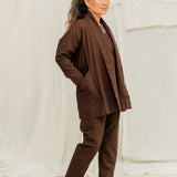 Clyde Jacket in Organic Cotton Canvas Umber#color_umber
