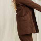 Clyde Jacket in Organic Cotton Canvas Umber#color_umber