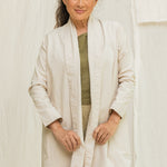 Clyde Trench in Organic Cotton Canvas Natural#color_natural