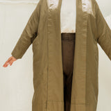 Clyde Trench in Organic Cotton Canvas Olivine#color_olivine