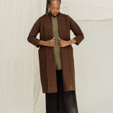 Clyde Trench in Organic Cotton Canvas Umber#color_umber