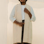 Clyde Vest in Organic Cotton Canvas Natural#color_natural