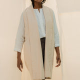 Clyde Vest in Organic Cotton Canvas Natural#color_natural
