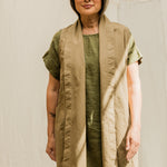 Clyde Vest in Organic Cotton Canvas Olivine#color_olivine