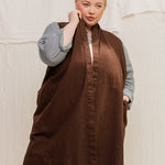 Clyde Vest in Organic Cotton Canvas Umber#color_umber