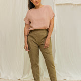 Clyde Work Pant in Organic Cotton Canvas Olivine#color_olivine