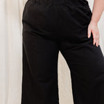 Florence Pant in Organic Cotton Canvas Black#color_black