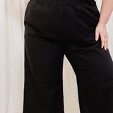 Florence Pant in Organic Cotton Canvas Black#color_black