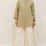 Florence Pant in Organic Cotton Canvas Natural#color_natural