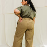 Florence Pant in Organic Cotton Canvas Olivine#color_olivine