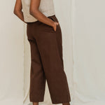 Florence Pant in Organic Cotton Canvas Umber#color_umber