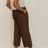 Florence Pant in Organic Cotton Canvas Umber#color_umber