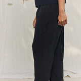 Andy Trouser in Washable Silk Graphite#color_graphite