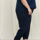 Andy Trouser in Washable Silk Midnight#color_midnight