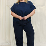 Andy Trouser in Washable Silk Midnight#color_midnight