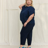 Andy Trouser in Washable Silk Midnight#color_midnight