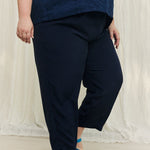 Andy Trouser in Washable Silk Midnight#color_midnight