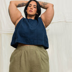 Andy Trouser in Midweight Linen Pear#color_pear