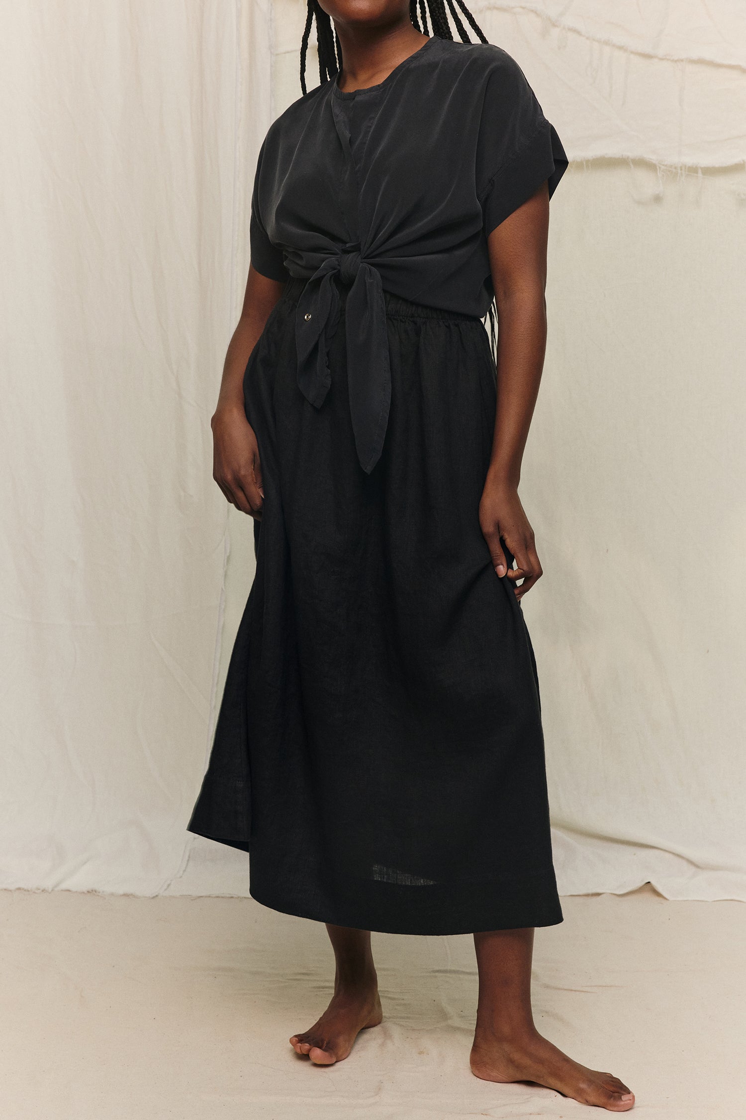 Lightweight Linen | Black