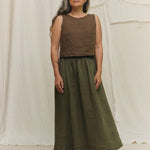 Bel Skirt in Lightweight Linen Lichen#color_lichen