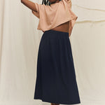 Bel Skirt in Washable Silk Midnight#color_midnight