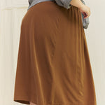 Bel Skirt in Washable Silk Ochre#color_ochre
