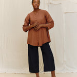 Florence Pant in Washable Silk Midnight#color_midnight