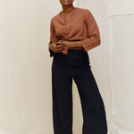 Florence Pant in Washable Silk Midnight#color_midnight