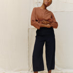 Florence Pant in Washable Silk Midnight#color_midnight