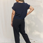 Georgia Tee in Washable Silk Midnight#color_midnight